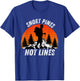 Snort Pines Not Lines - Funny Retro Vintage Nature Hiking T-Shirt - T-Shirt | Royal