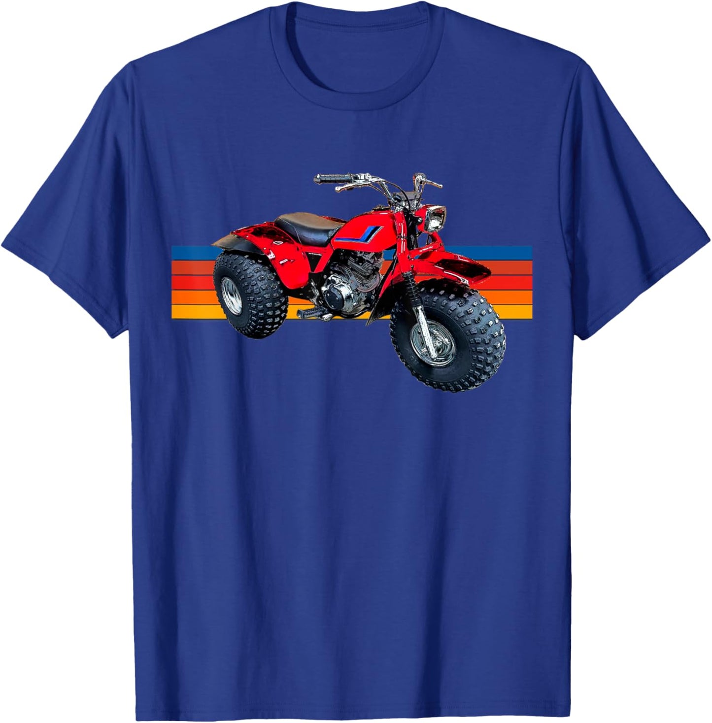 3 wheeler, Vintage ATV, ATC, 200S, 200X, 200M, 185 T-Shirt - T-Shirt | Royal
