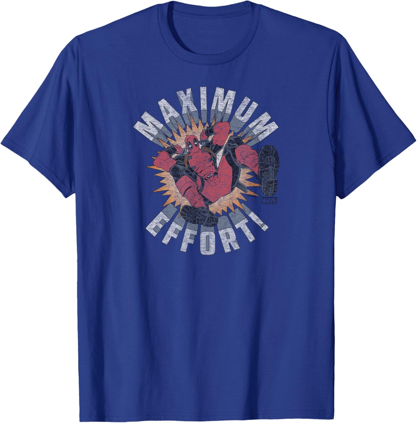 Deadpool - Maximum Effort T-Shirt - T-Shirt | Royal
