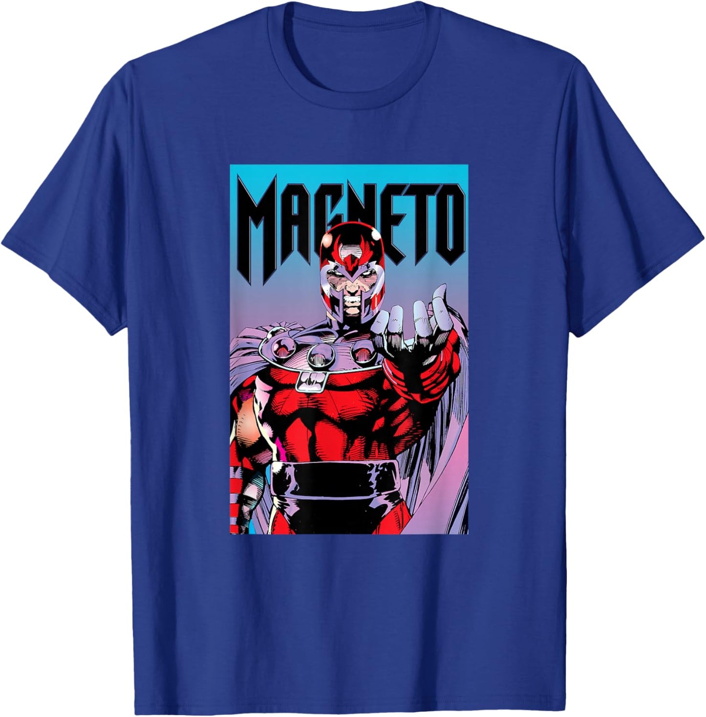 Marvel X-Men Magneto Powerful Pose Epic Poster T-Shirt - T-Shirt | Royal
