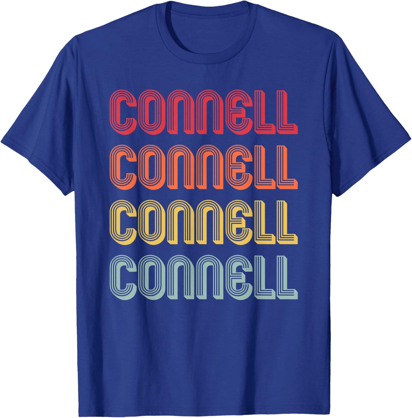 CONNELL Gift Surname Funny Retro Vintage Birthday Reunion T-Shirt - T-Shirt | Royal