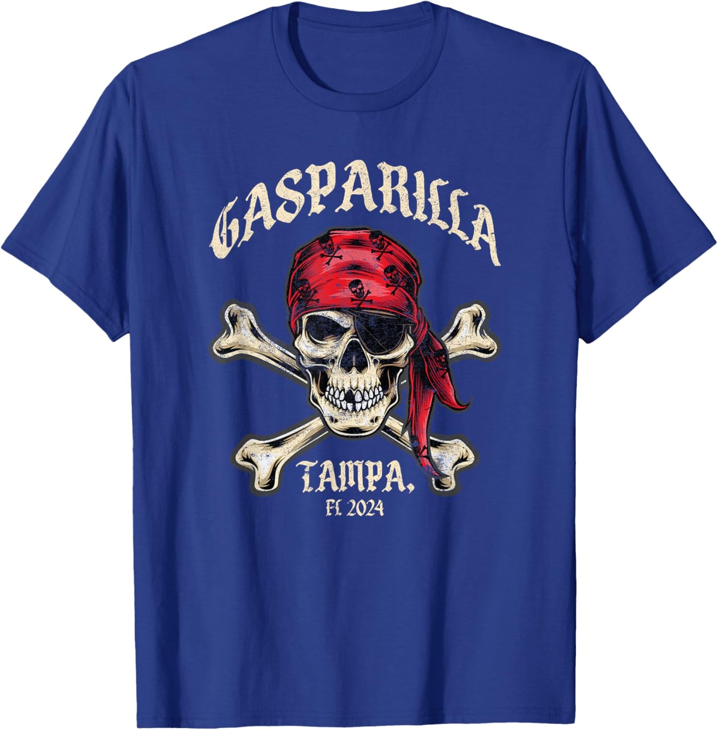 Gasparilla Pirate Fest: Tampa's Treasure of Fun T-Shirt - T-Shirt | Royal