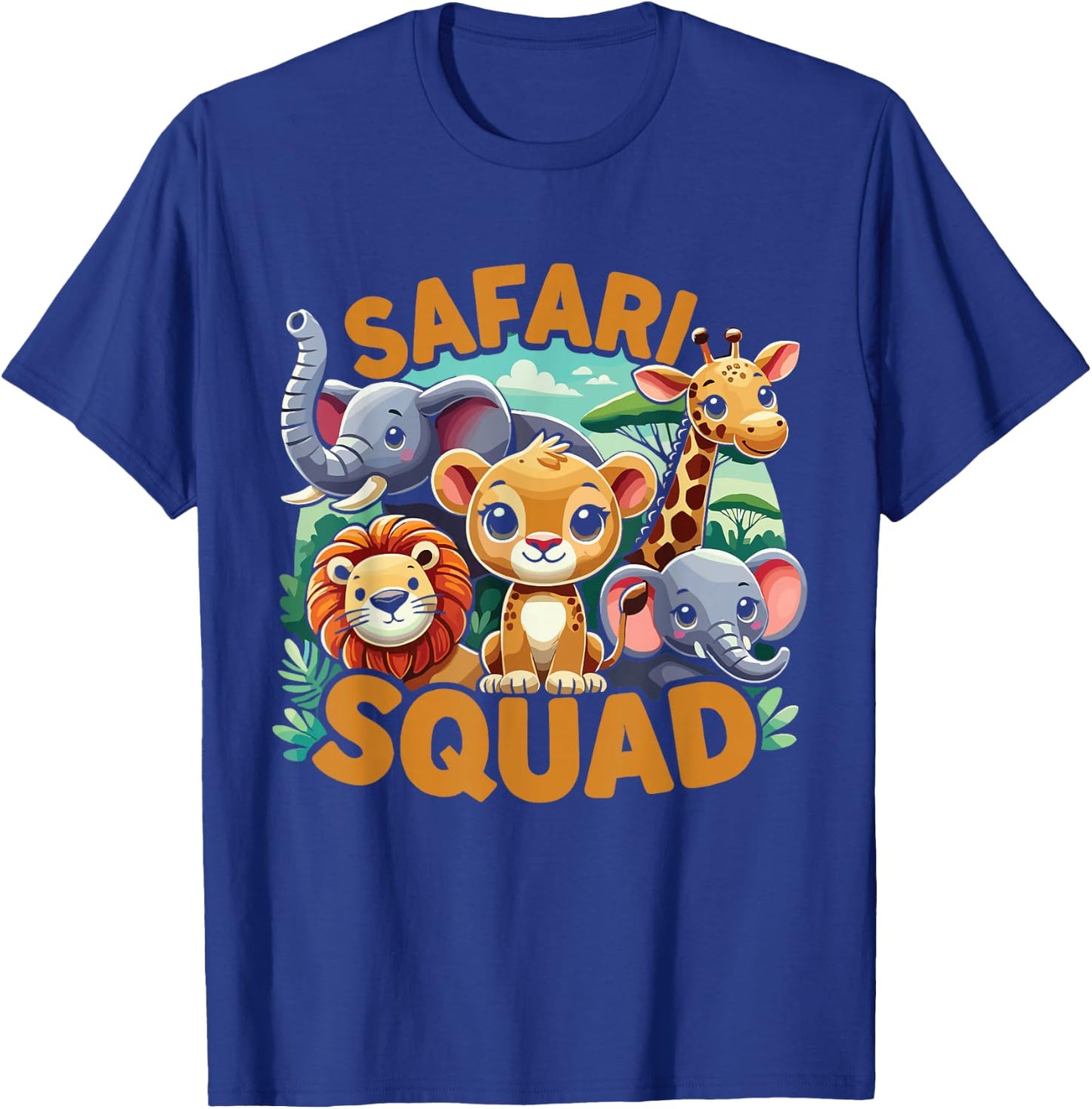 Safari Squad Animals Wildlife Africa T-Shirt - T-Shirt | Royal