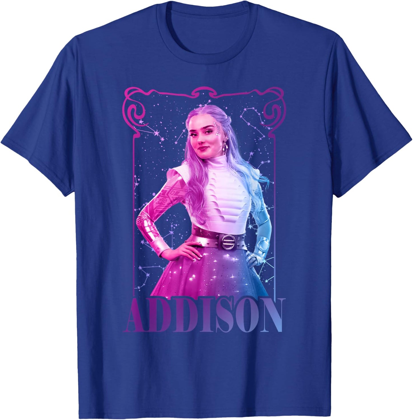 Disney Zombies 3 Addison Standing Pose Centered T-Shirt - T-Shirt | Royal