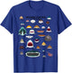 Shark Faces Of The World Love Sharks Kids Shark Mouth , Small T-Shirt - T-Shirt | Royal