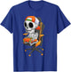 Halloween skeleton gamer video gaming boys men kids teens T-Shirt - T-Shirt | Royal