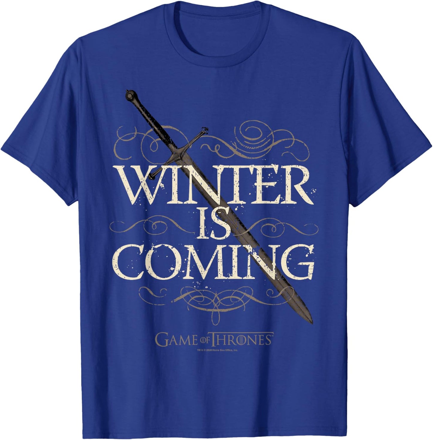 Game Of Thrones Winter Is Coming Text T-Shirt - T-Shirt | Royal