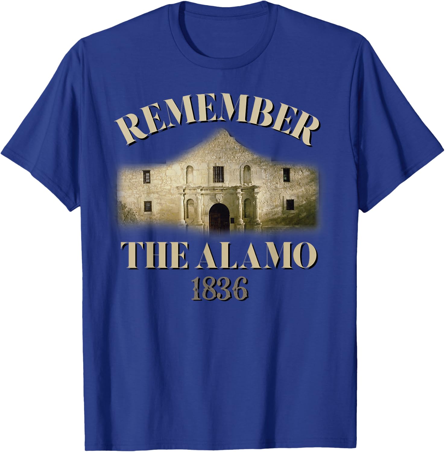 Remember The Alamo Souvenir History Alamo T-Shirt - T-Shirt | Royal