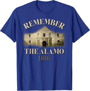 Remember The Alamo Souvenir History Alamo T-Shirt - T-Shirt | Royal