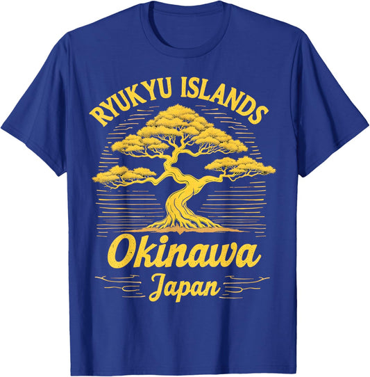 Ryukyu Islands Okinawa Japan Bonsai Art T-Shirt - T-Shirt | Royal