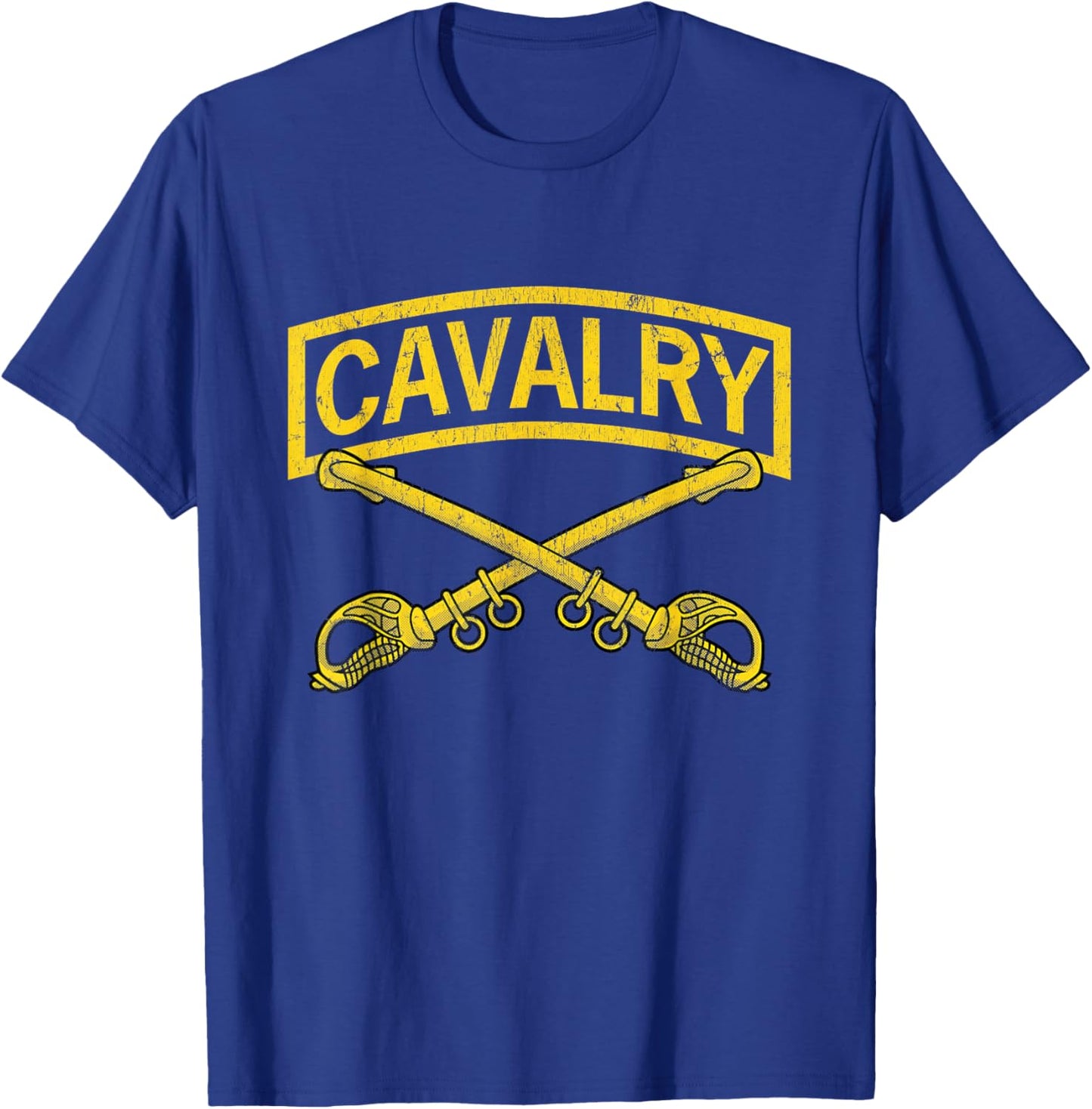 Cavalry Branch Insignia - CAV Scout 19 Delta - 19D - Army T-Shirt - T-Shirt | Royal