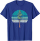 Redwood Tree & Retro Blue Sunset 80s Outdoor Graphic T-Shirt - T-Shirt | Royal