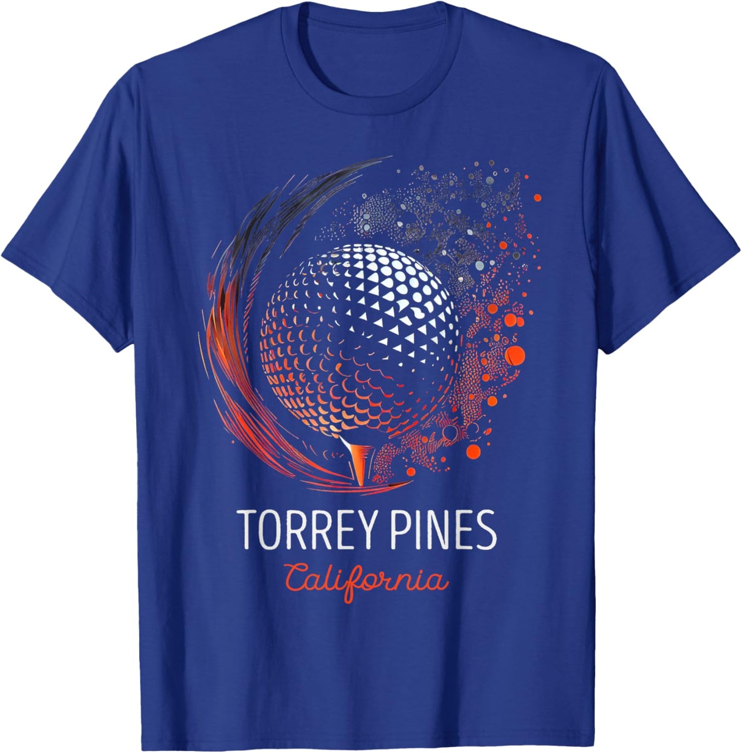 Golf Golfing Torrey Pines T-Shirt - T-Shirt | Royal