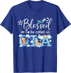 Blessed To Be Called Gia Cute Bear, Gift T-Shirt - T-Shirt | Royal