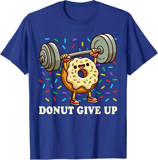 Weightlifting - Funny Fitness Workout Gym Donut Lover T-Shirt - T-Shirt | Royal