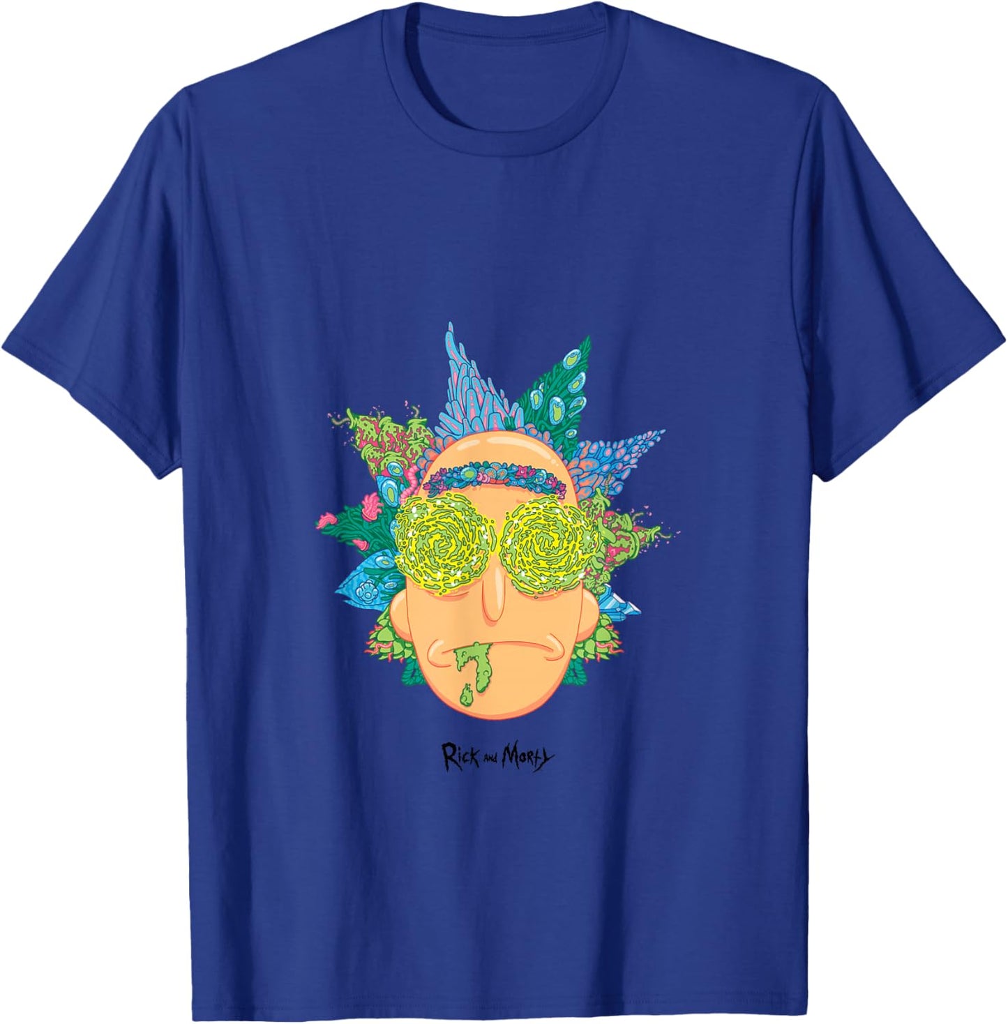 Offizielle psychedelische Rick Face Art PAPL205 T-Shirt - T-Shirt | Royal