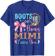 Boots or Bows Gender Reveal Decorations Mimi Loves You T-Shirt - T-Shirt | Royal