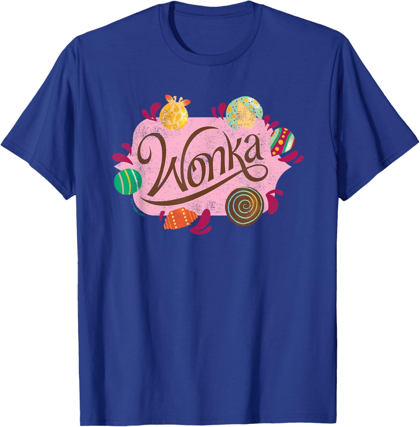 Wonka - Logo & Candy T-Shirt - T-Shirt | Royal