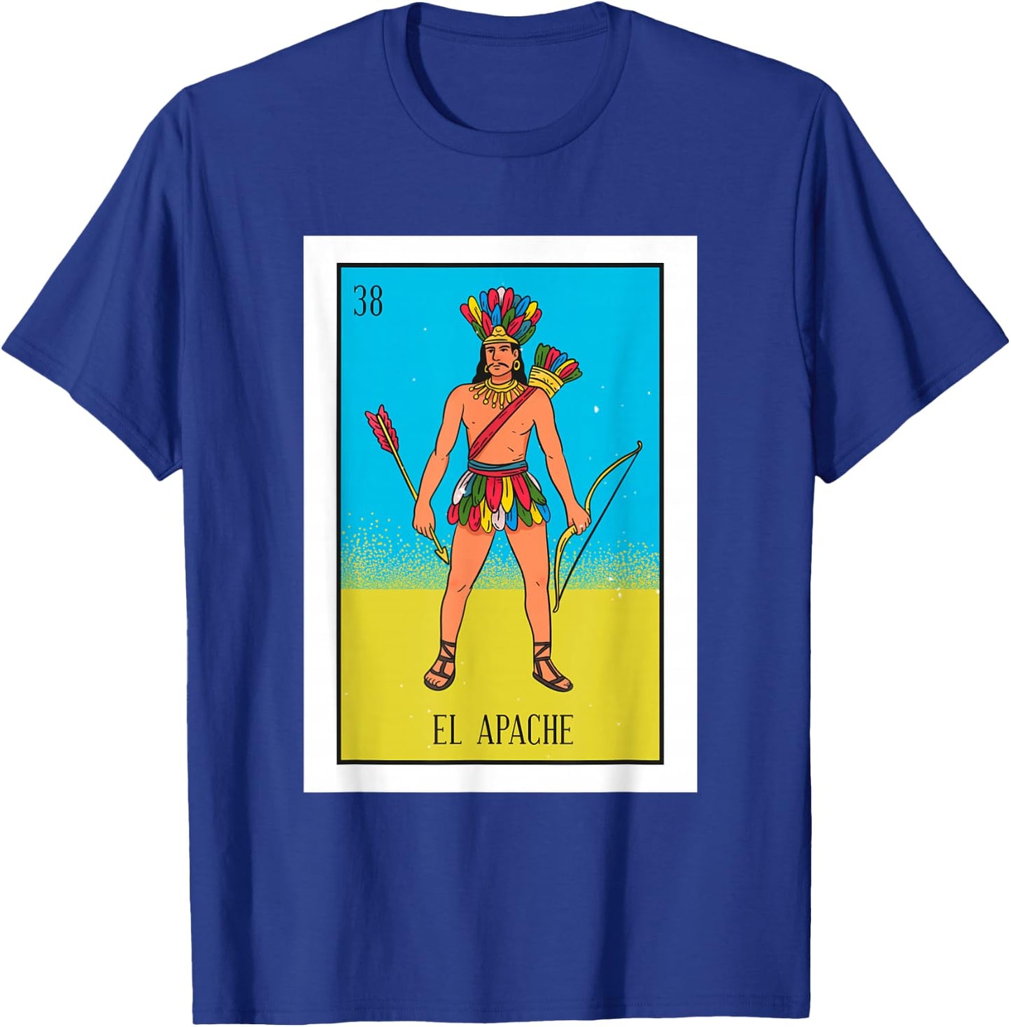 El Indio Lottery Gift The Indian Card Mexican Lottery T-Shirt - T-Shirt | Royal