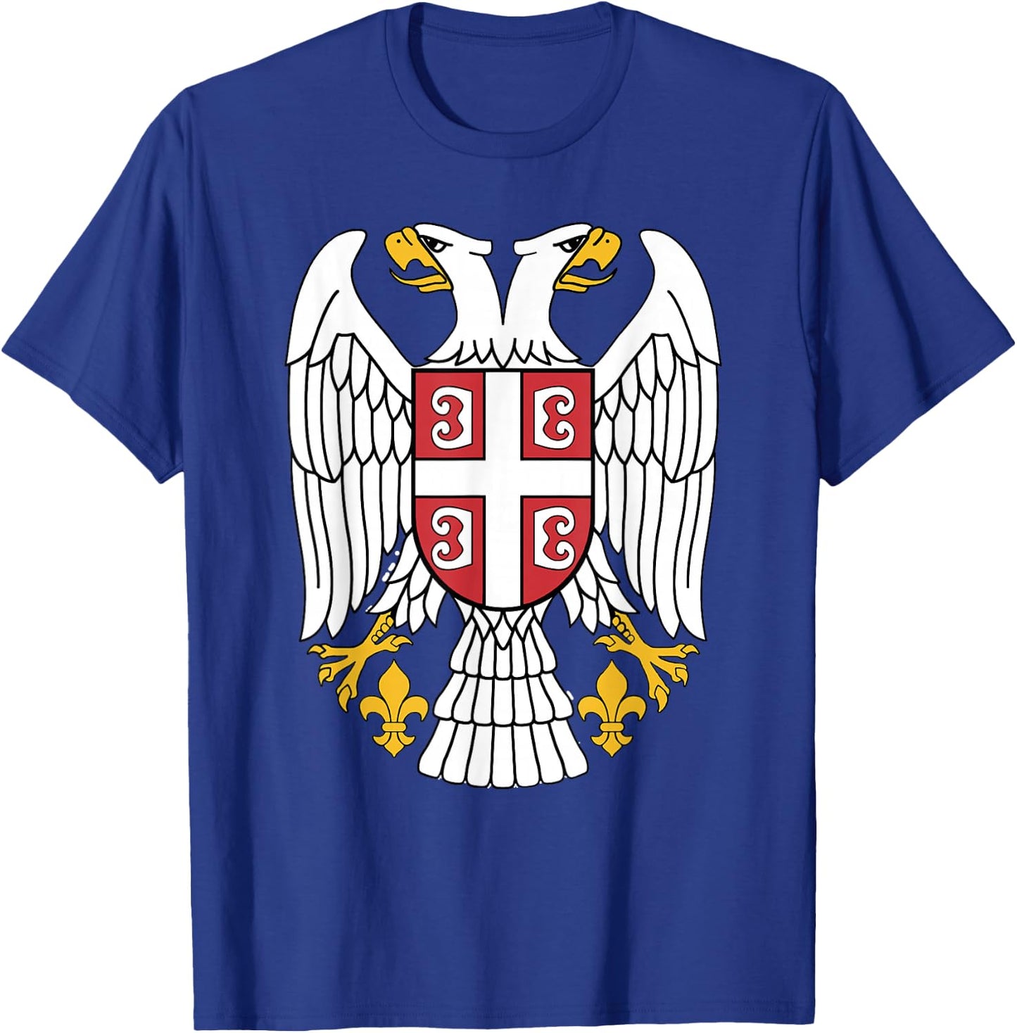 Serbian Eagle srpski Grb Emblem Serbia double-headed eagle T-Shirt - T-Shirt | Royal