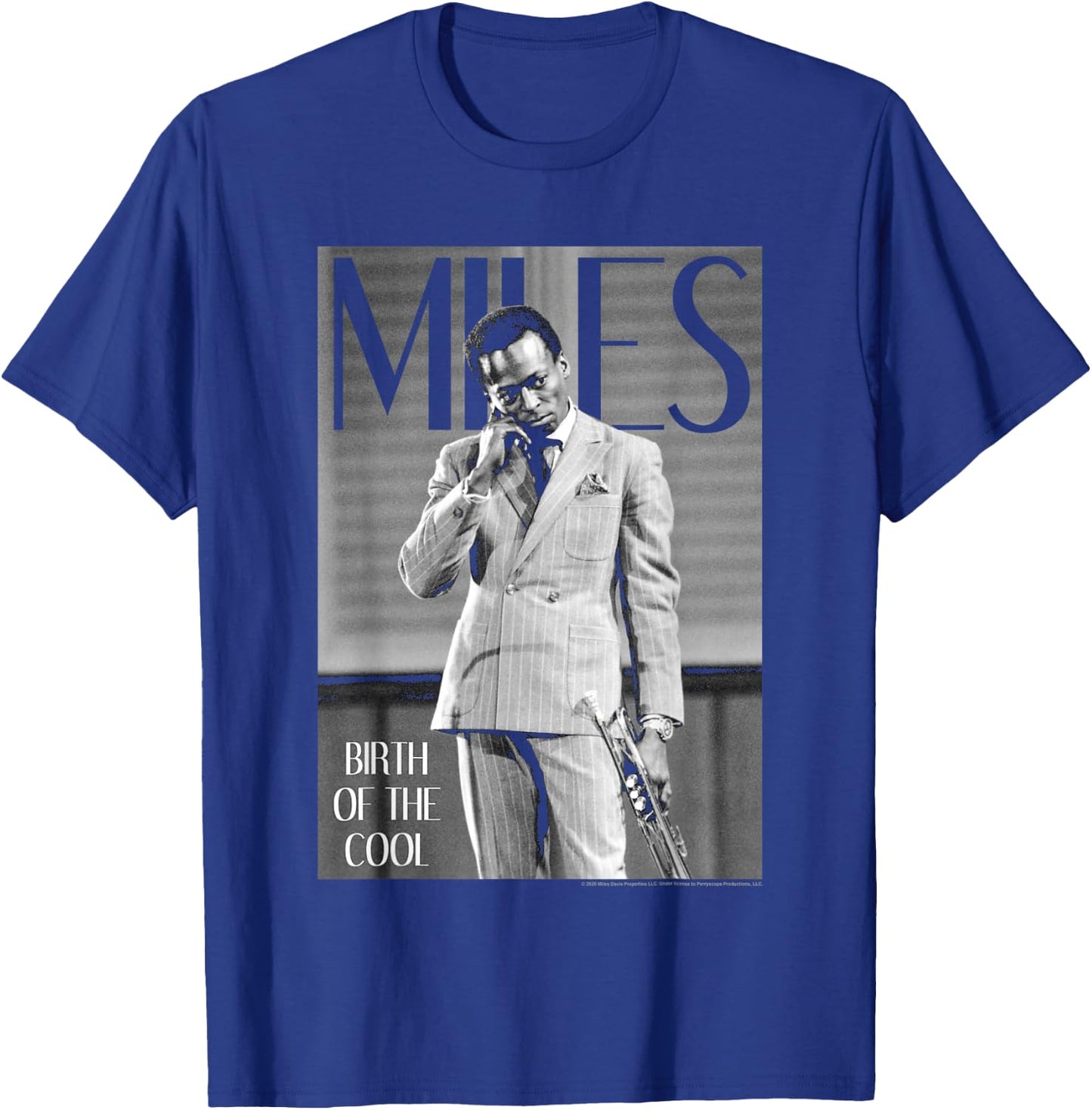 Miles Davis Simply Cool T-Shirt - T-Shirt | Royal