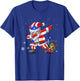 Dabbing Puerto Rico Santa Claus Christmas Boys Men Funny Dab T-Shirt - T-Shirt | Royal