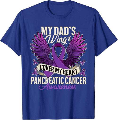 My Dad's Wings Cover My Heart Pancreatic Cancer Awareness