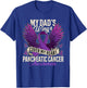 My Dad's Wings Cover My Heart Pancreatic Cancer Awareness T-Shirt - T-Shirt | Royal