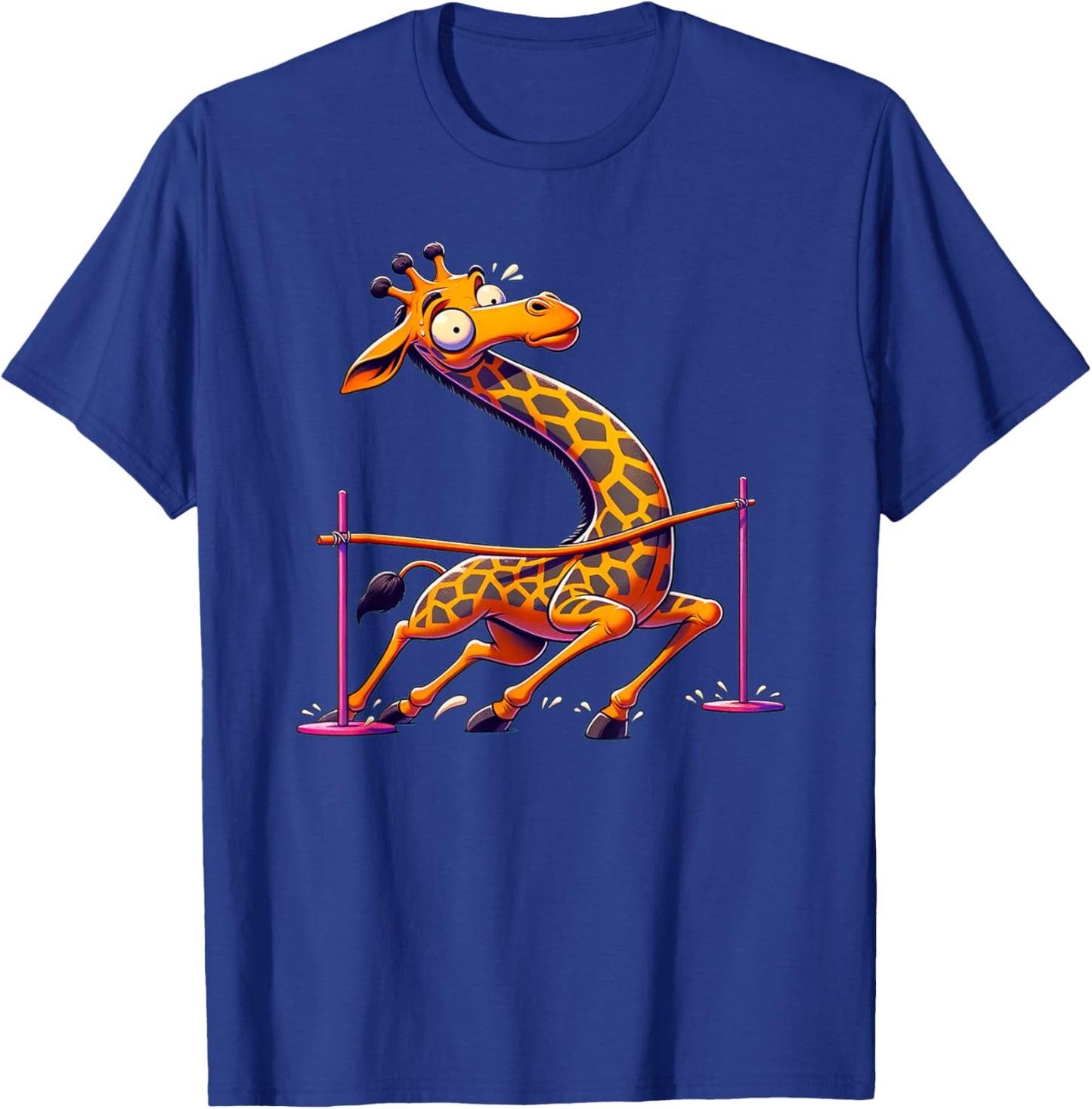 Funny Giraffe Limbo T-Shirt - T-Shirt | Royal