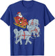 Elephant Christmas T-Shirt - T-Shirt | Royal