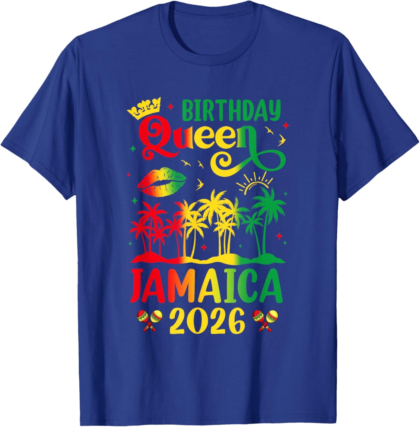 Birthday Jamaica Girl 30Th 40Th Party Jamaican Vacation 2026 T-Shirt - T-Shirt | Royal