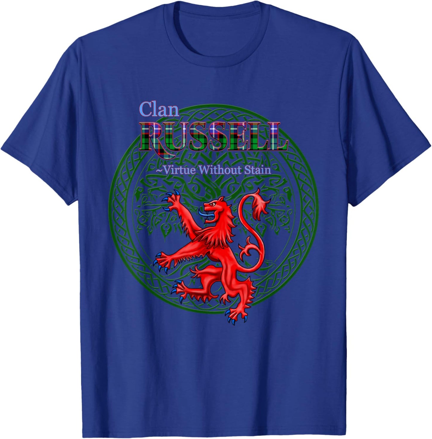 Russell Scottish Clan Pride Family Motto T-Shirt - T-Shirt | Royal