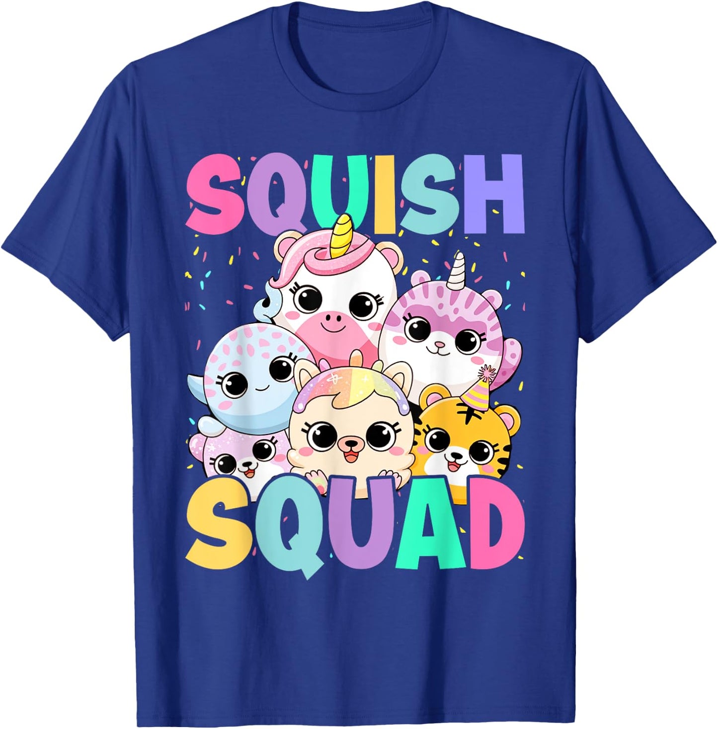 Squish Squad Birthday For Girls Kids Toddlers T-Shirt - T-Shirt | Royal