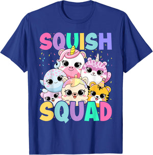 Squish Squad Birthday For Girls Kids Toddlers T-Shirt - T-Shirt | Royal