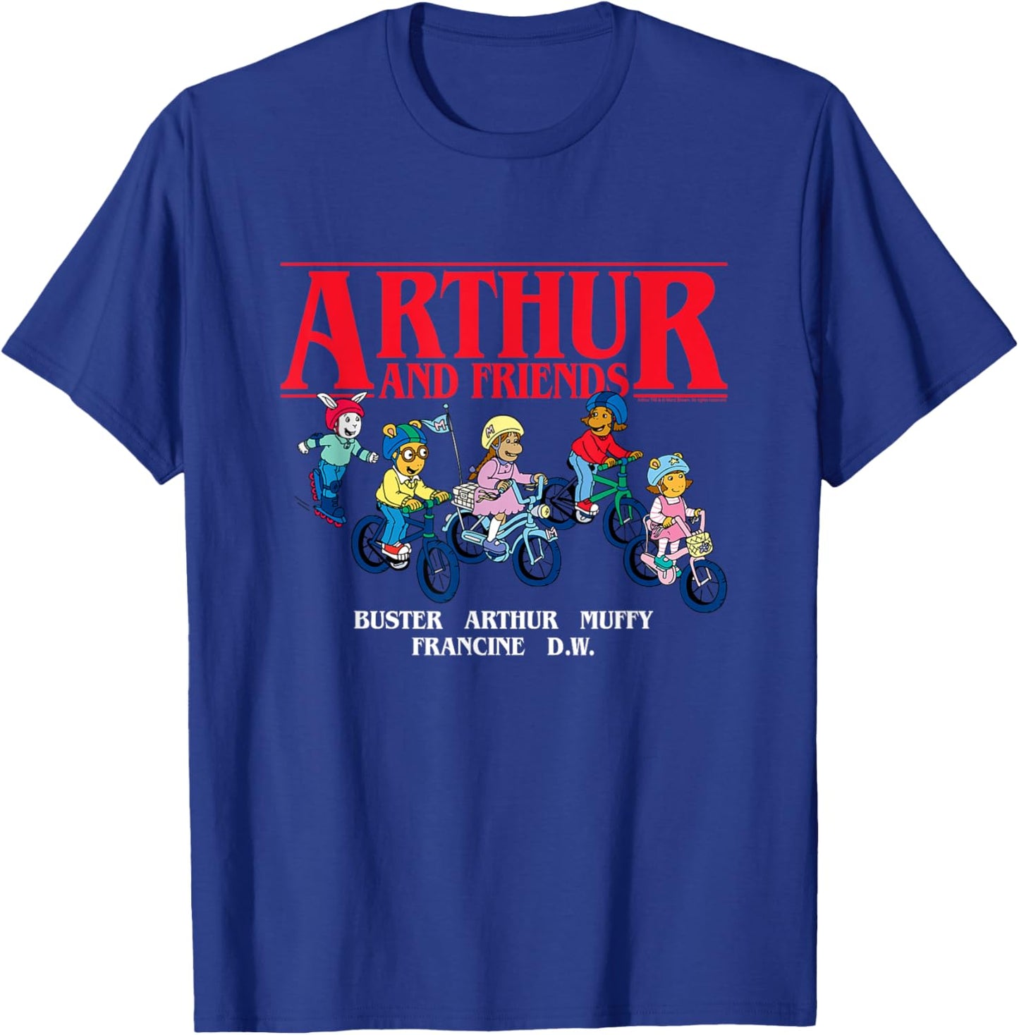 Arthur Arthur & Friends on Bikes T-Shirt - T-Shirt | Royal