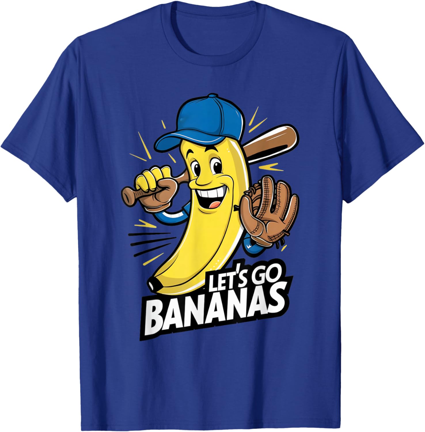 Funny Bananas Shirts Cute Banana Gifts Funny Lets go Bananas T-Shirt - T-Shirt | Royal