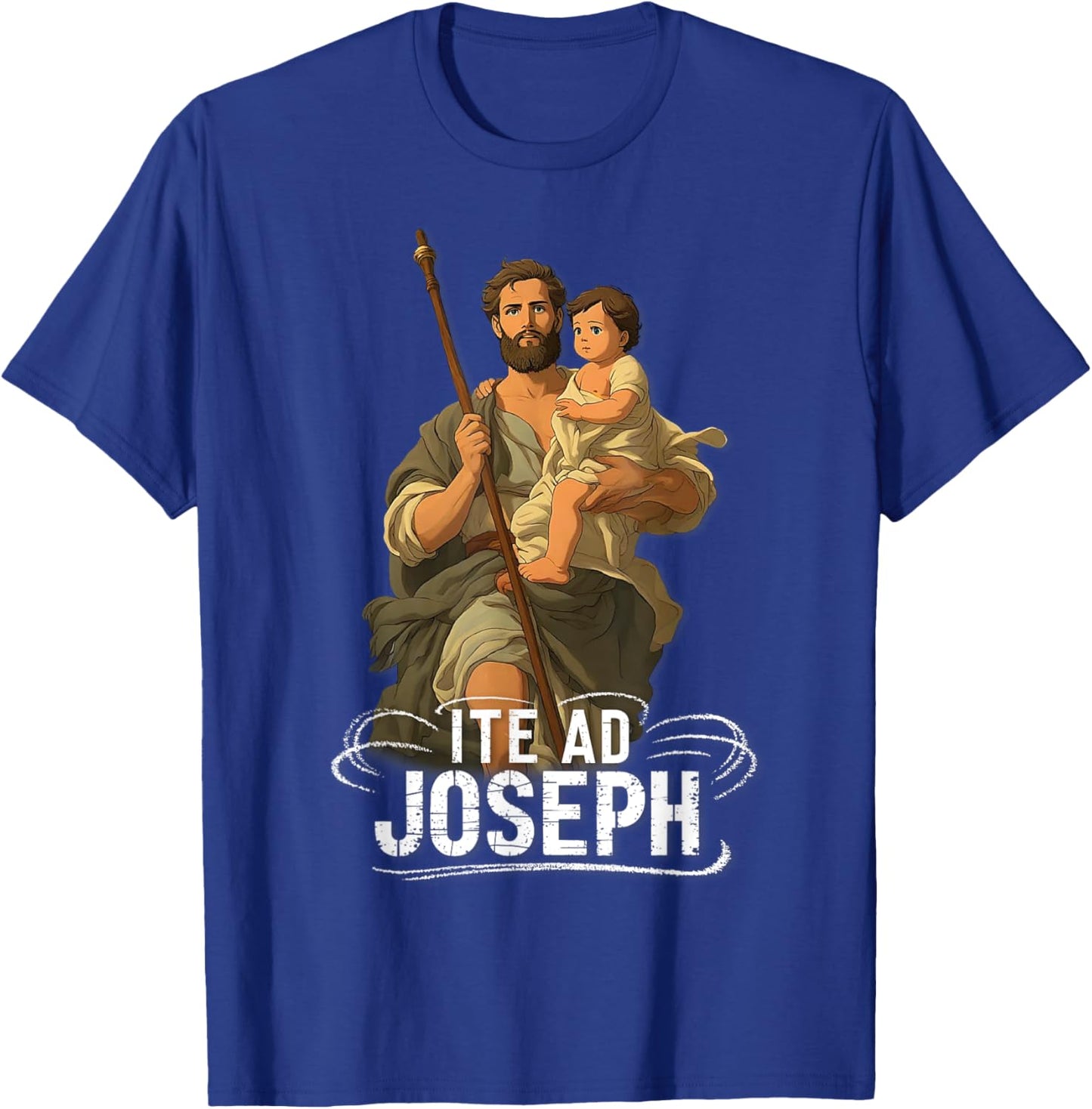 Saint Joseph Catholic Father And Worker T-Shirt - T-Shirt | Royal