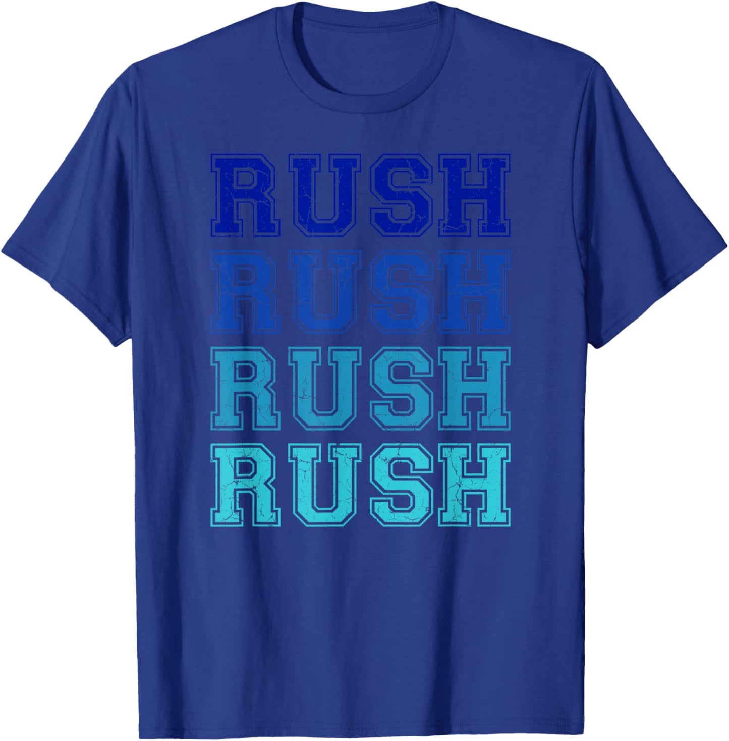 Vintage Rush Name Throwback Retro Apparel Gift Men Women T-Shirt - T-Shirt | Royal