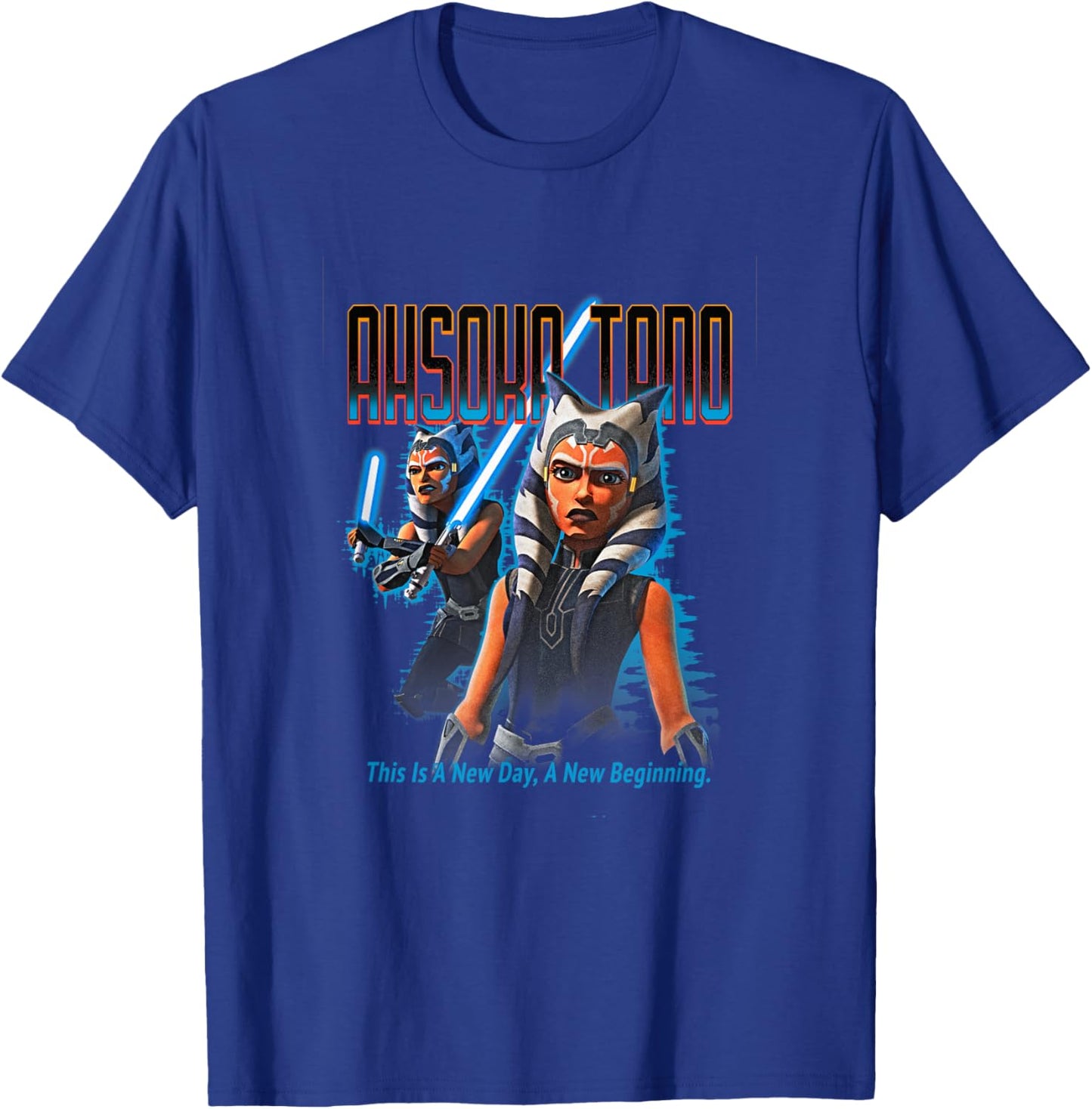 Star Wars: The Clone Wars Ahsoka Tano This Is A New Day T-Shirt - T-Shirt | Royal