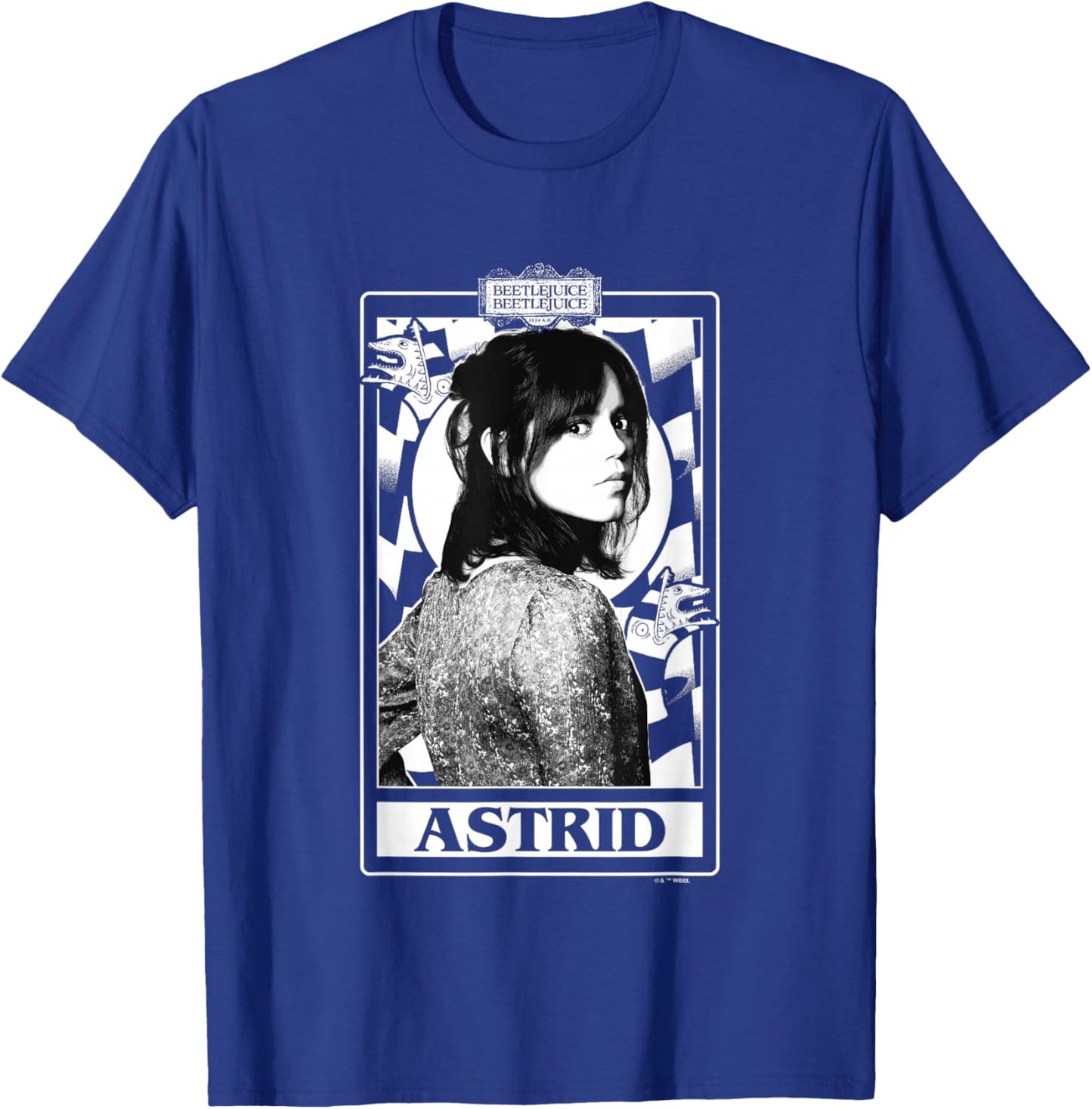 Beetlejuice Beetlejuice Astrid Deetz Tarot Card Vintage T-Shirt - T-Shirt | Royal