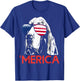 Merica Basset Hound American Flag 4th of July T-Shirt - T-Shirt | Royal