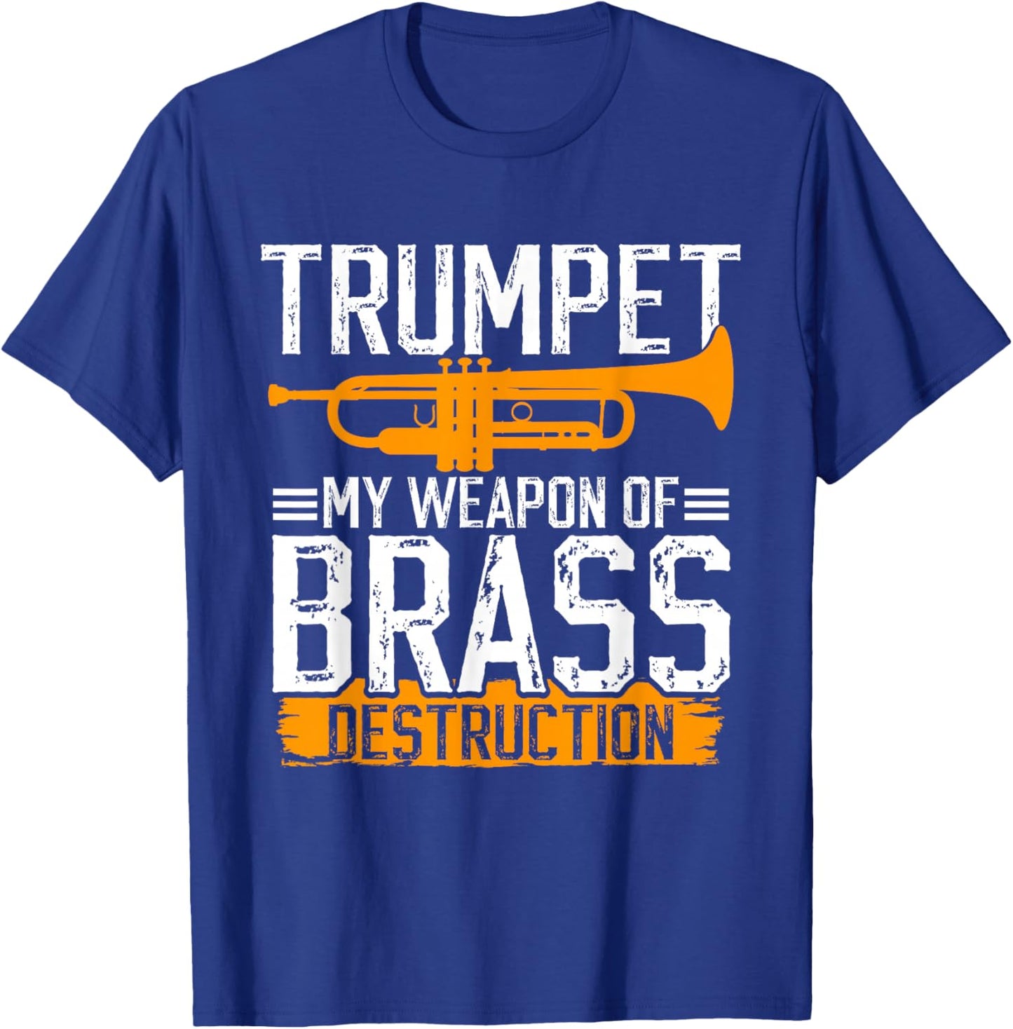 Elegant Trumpet Player Jazz Orchestra Marching Band T-Shirt - T-Shirt | Royal