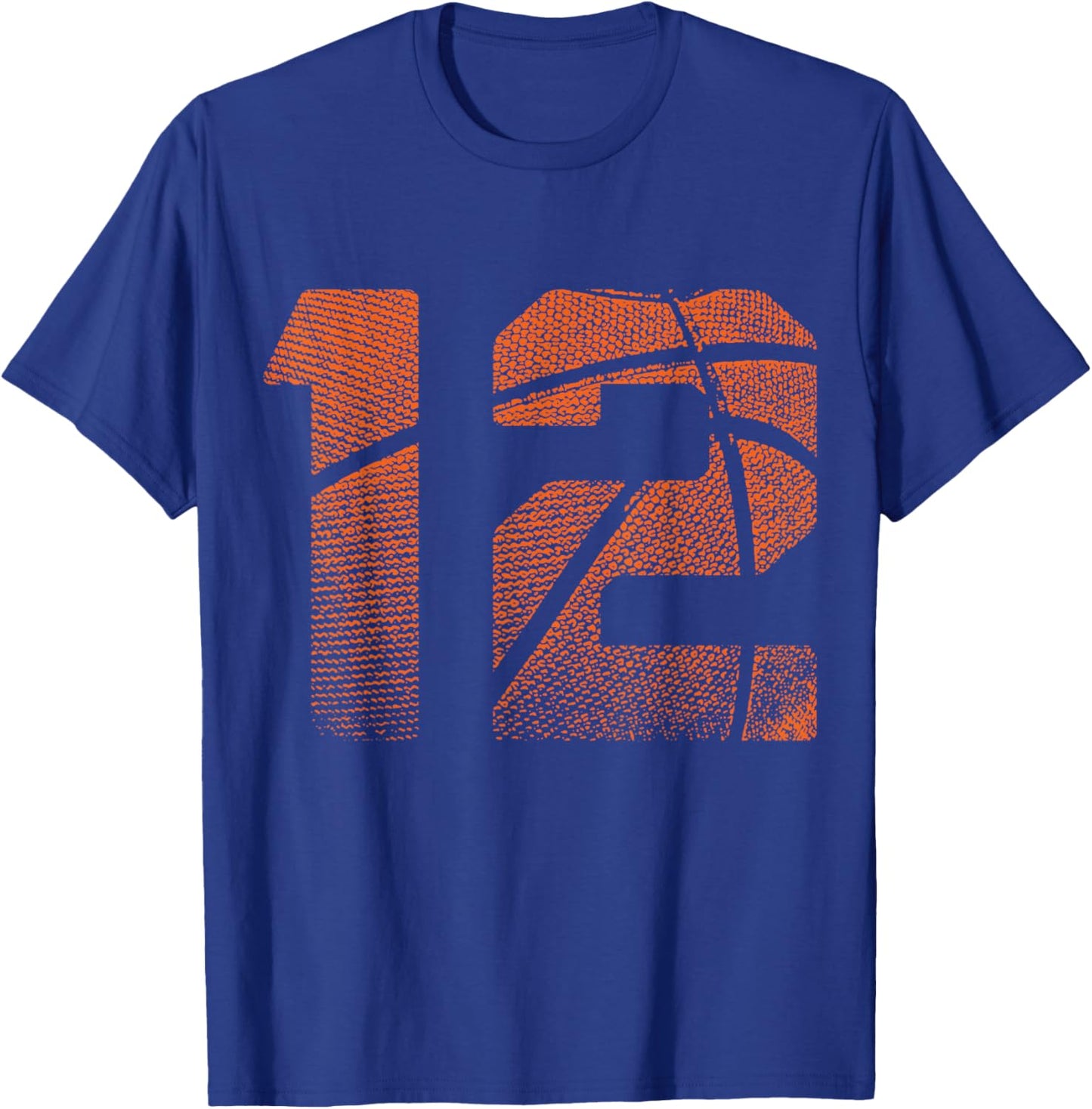 12th Birthday Boy Basketball Player Basketball 12 Years Old T-Shirt - T-Shirt | Royal