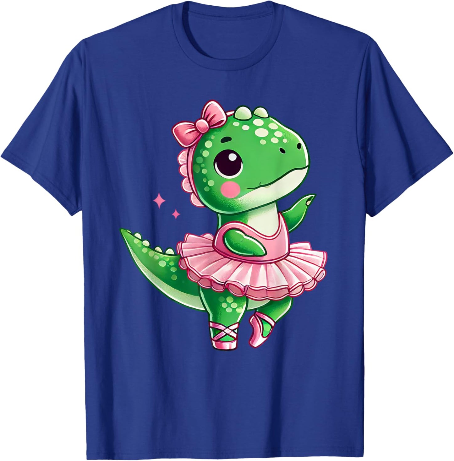 Funny T rex Ballet Dance Cute Ballerina Boys Girls Kids T-Shirt - T-Shirt | Royal