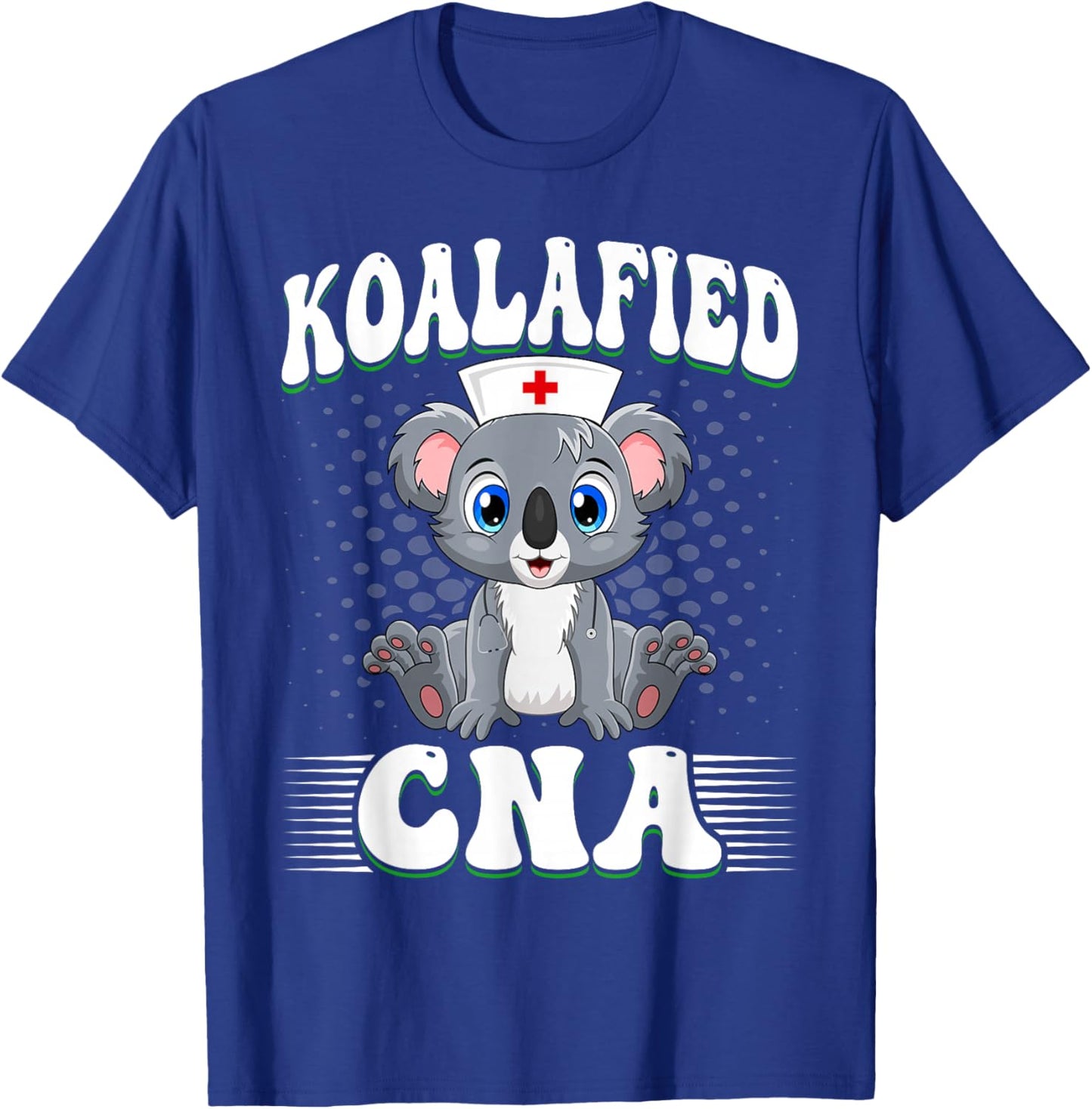 Koalafied CNA - Koala Lover Certified Nurse Assistant Pun T-Shirt - T-Shirt | Royal