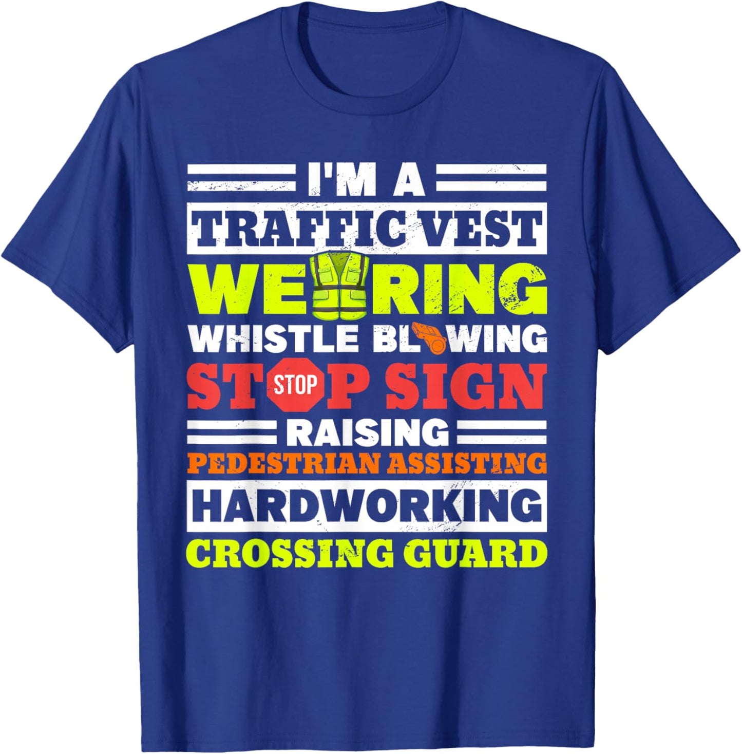 School Crossing Guard T-Shirt - T-Shirt | Royal