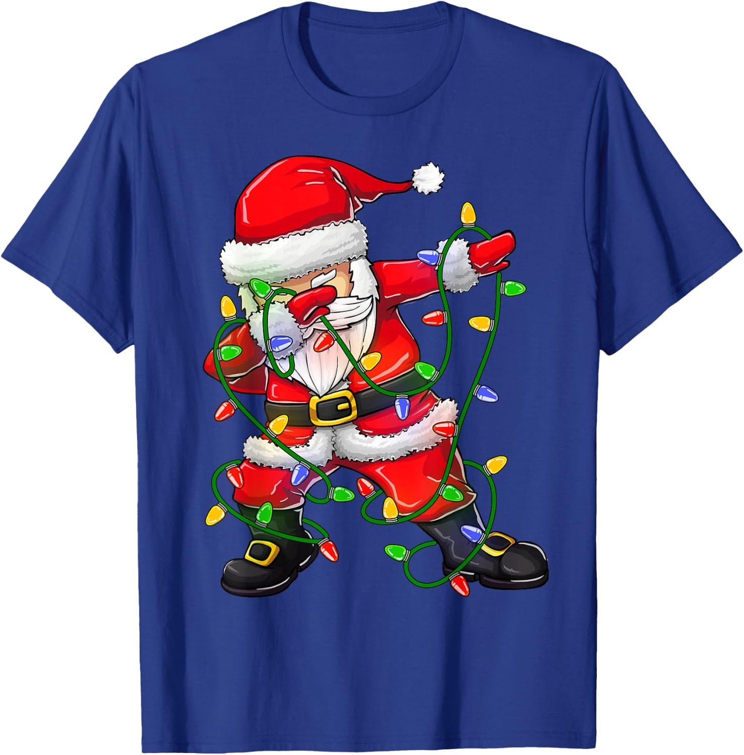 Dabbing Santa Funny Christmas Shirts Women 2024 Boys Girls T-Shirt - T-Shirt | Royal