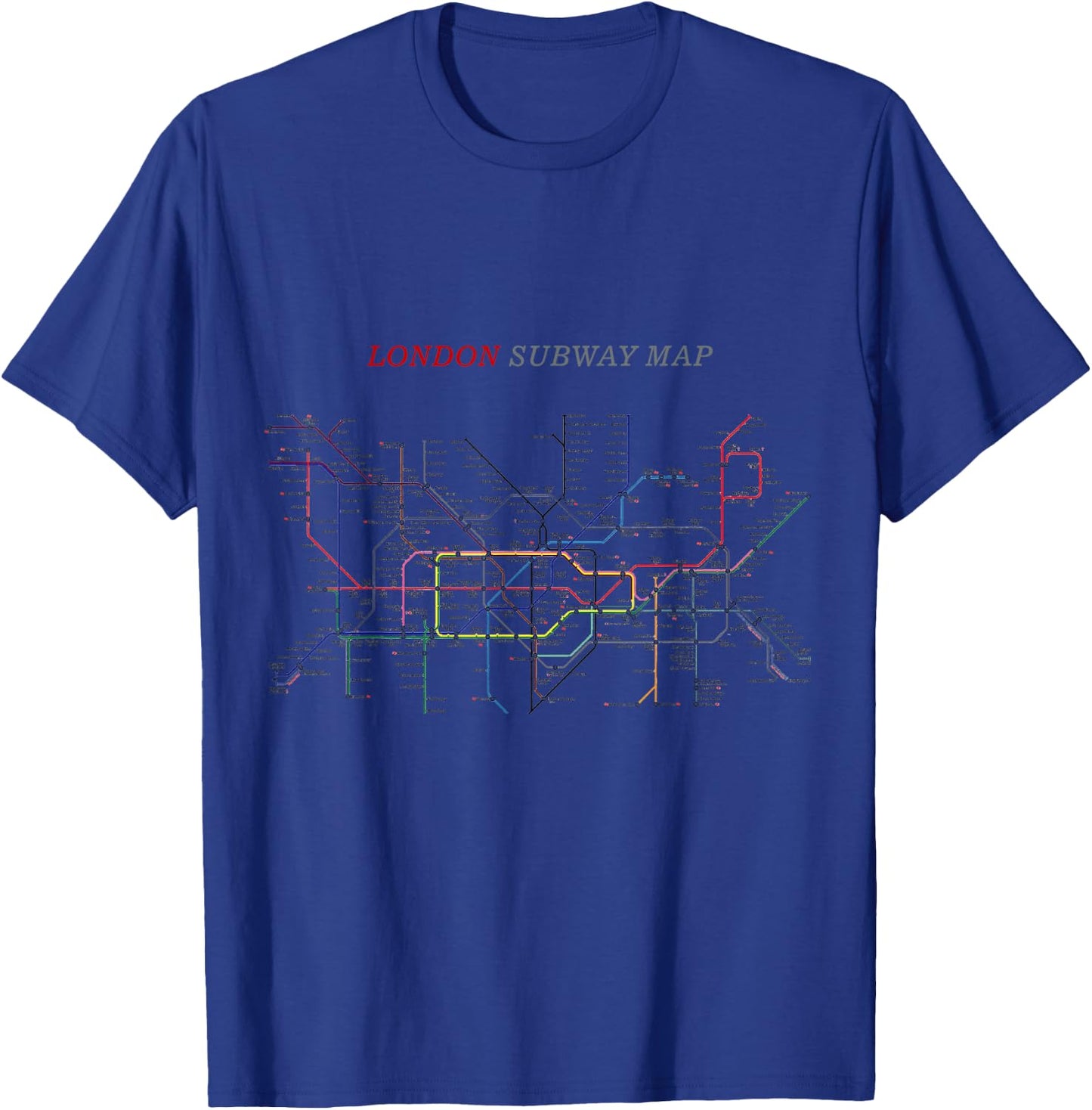 London Subway Map | Metro, Underground T-Shirt - T-Shirt | Royal