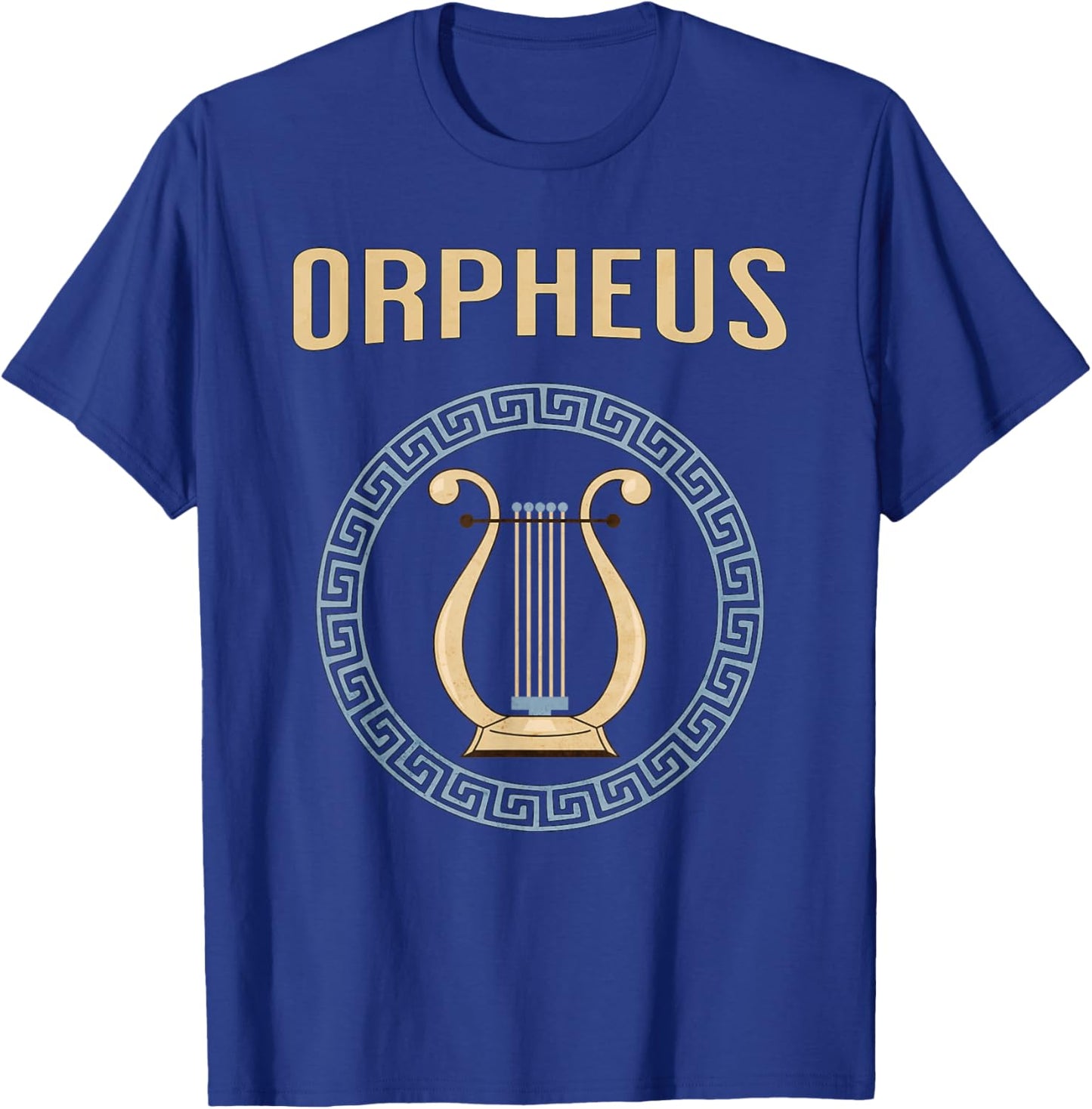 Orpheus Greek Mythology Ancient Greek Lyre Symbol T-Shirt - T-Shirt | Royal
