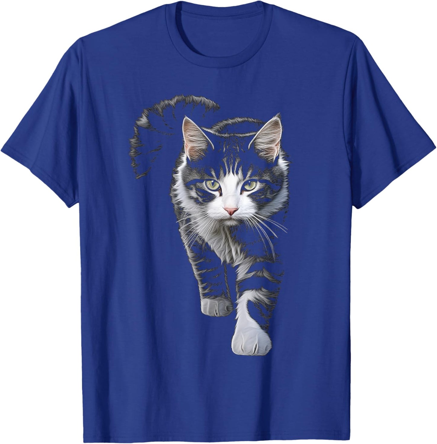 Cat Drawing Animal Art Motif Cat T-Shirt - T-Shirt | Royal
